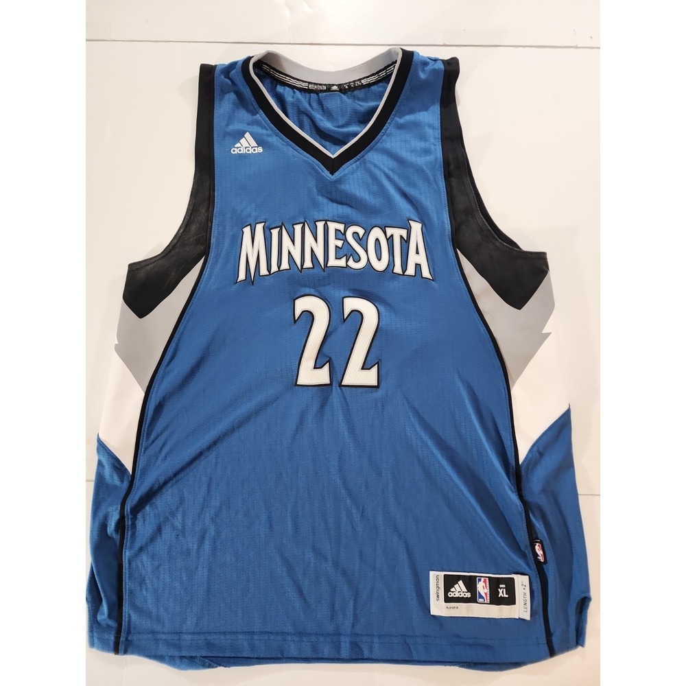 Vintage Adidas Andrew Wiggins Timberwolves Jersey Size XL Blue NBA Swingman +2